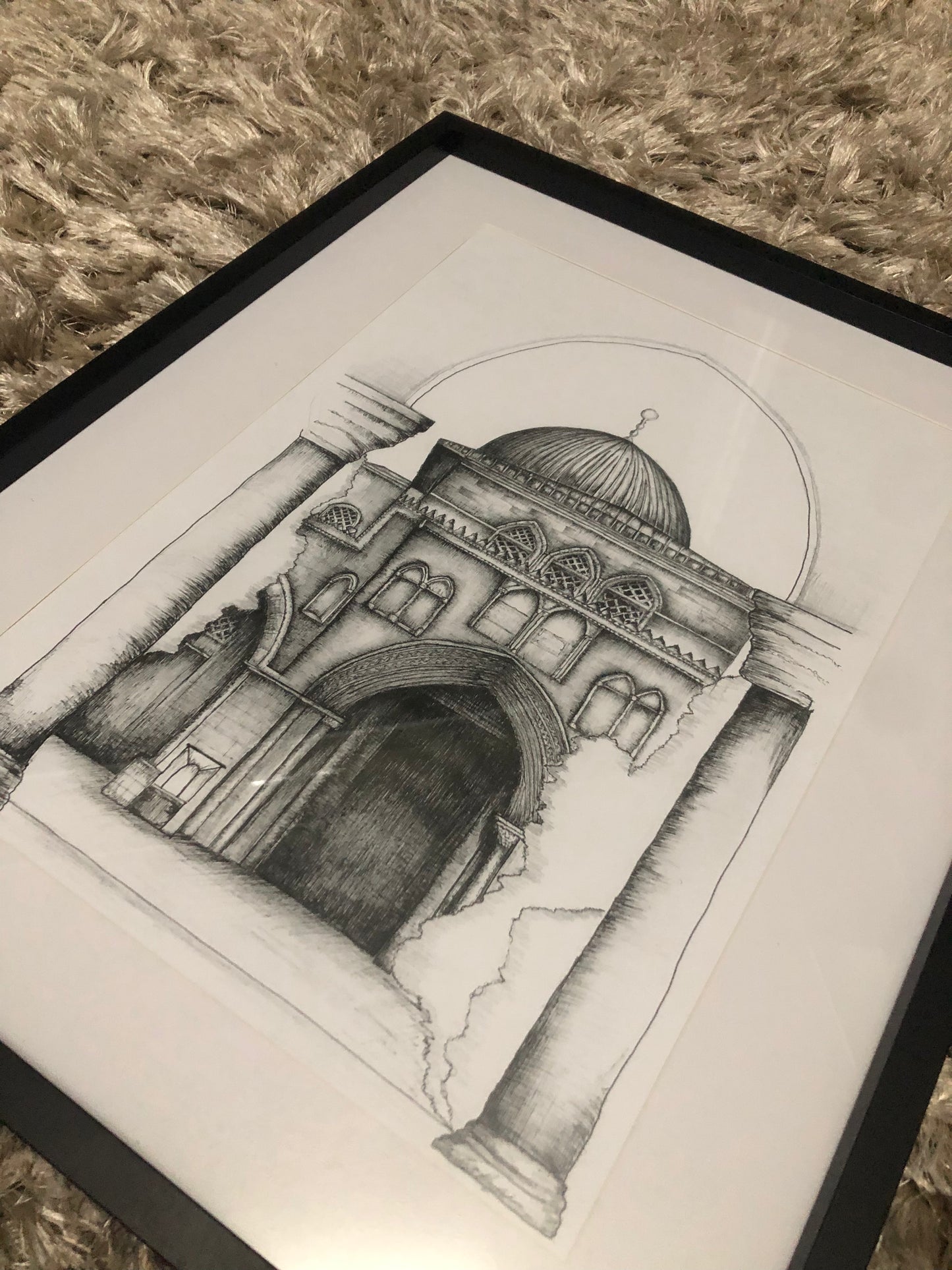 Original drawing of masjid al-aqsa