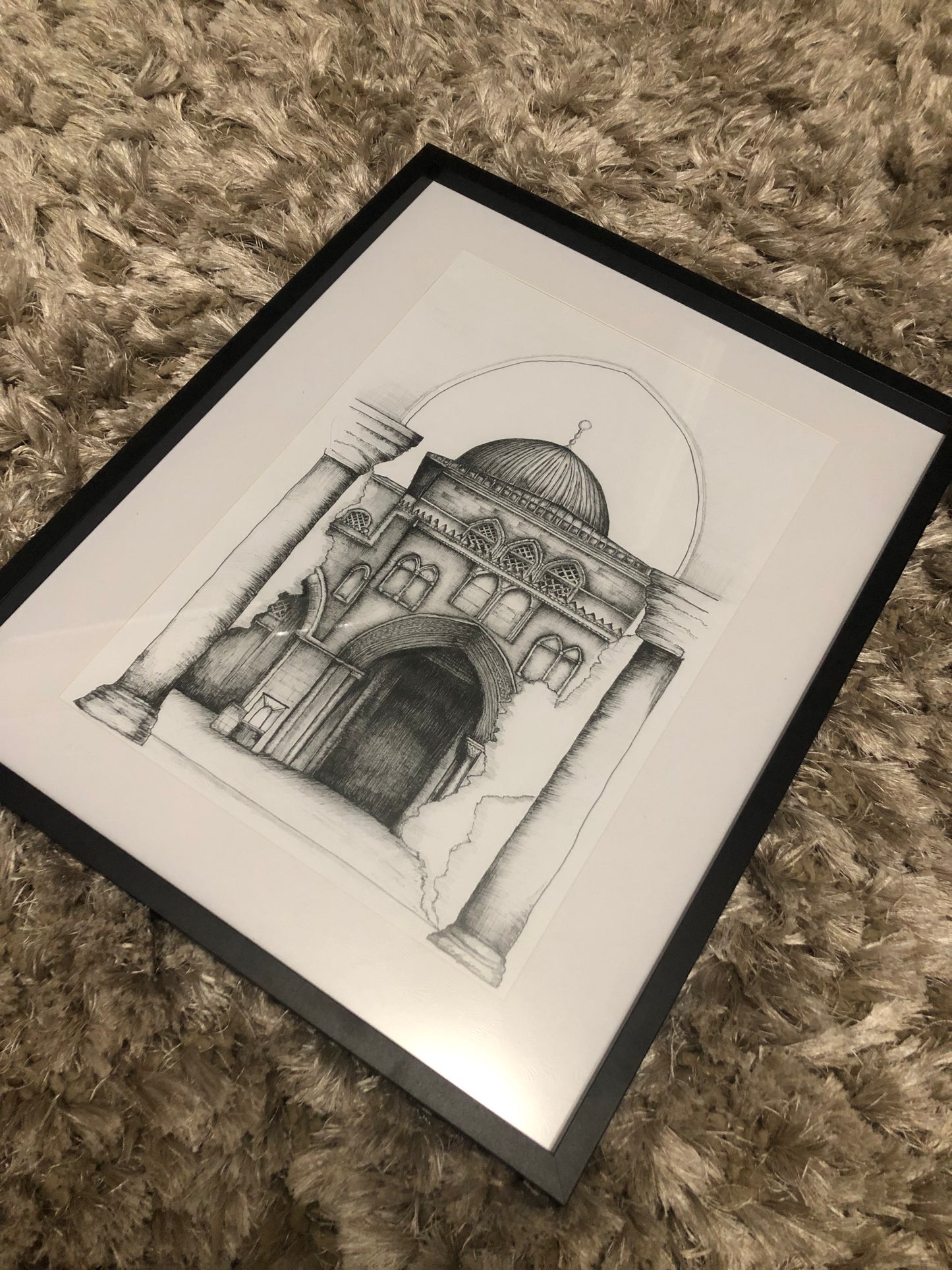 Original drawing of masjid al-aqsa