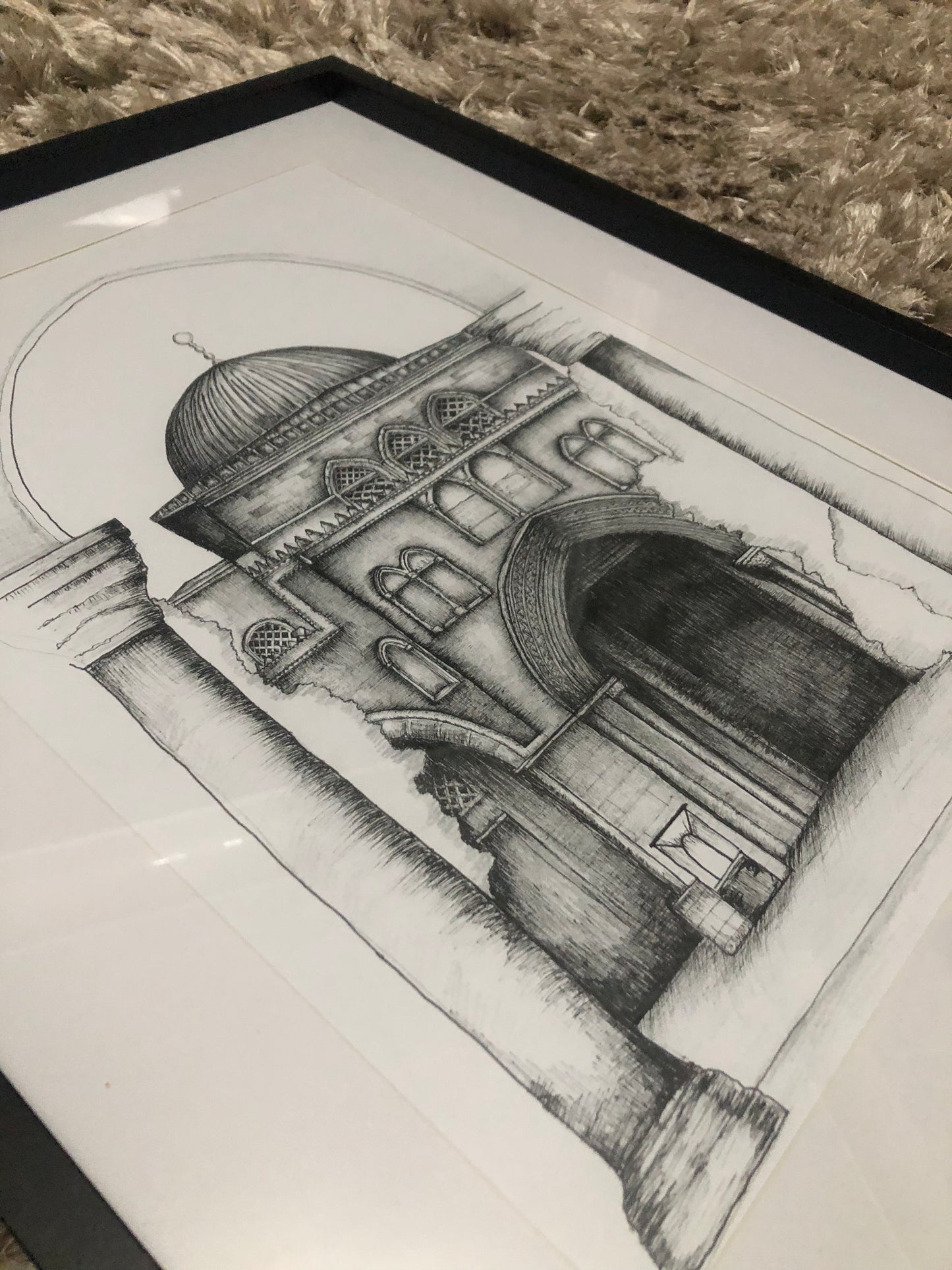 Original drawing of masjid al-aqsa