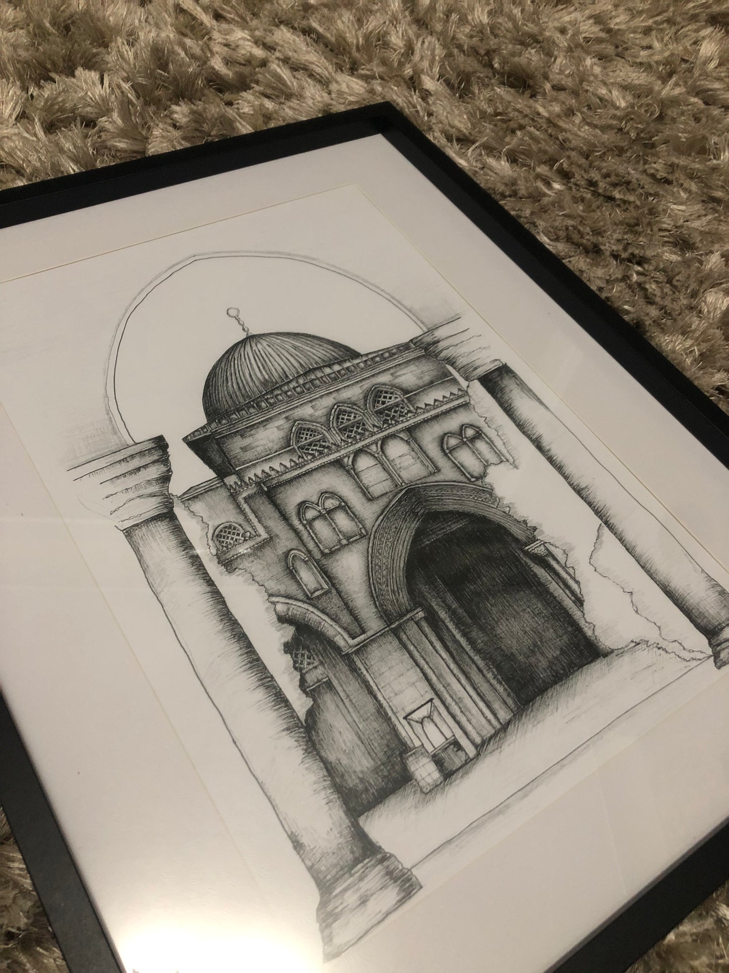 Original drawing of masjid al-aqsa